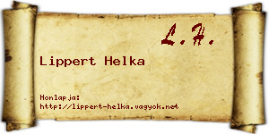 Lippert Helka névjegykártya